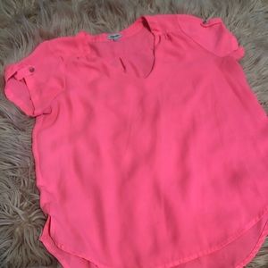 Neon pink shirt